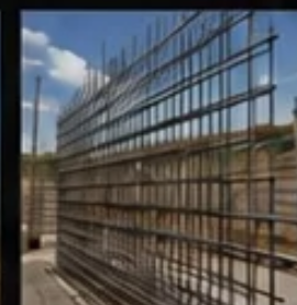 Vertical rebar grid for wall reinforcement