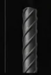 #8 rebar, 1 inch diameter